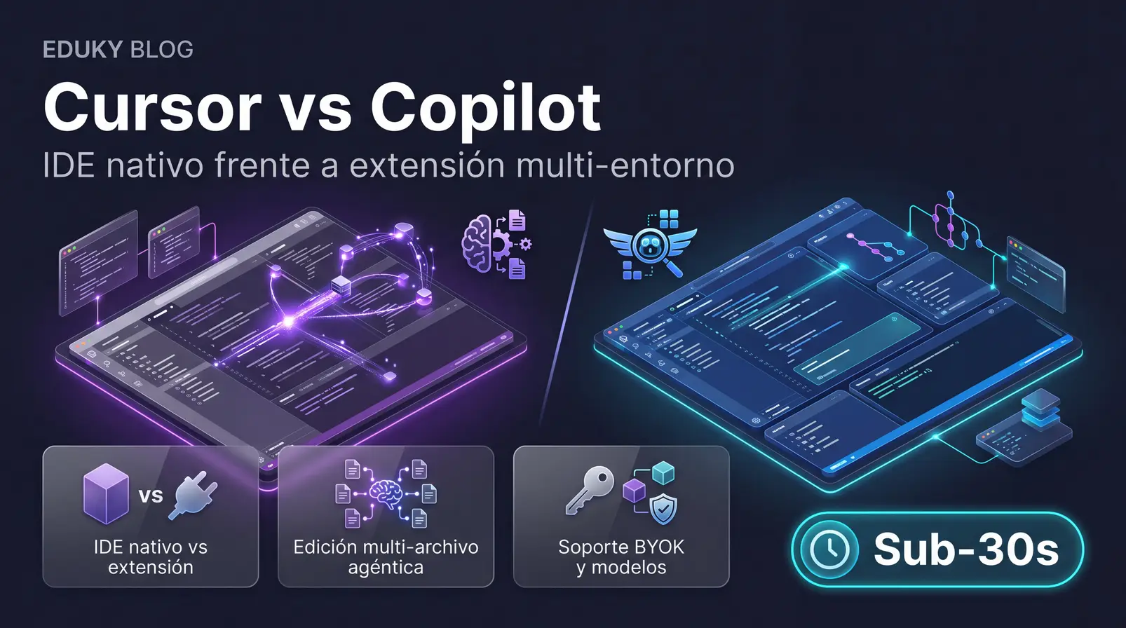 Cursor vs GitHub Copilot: Comparativa de IDEs y Asistentes de Código con IA