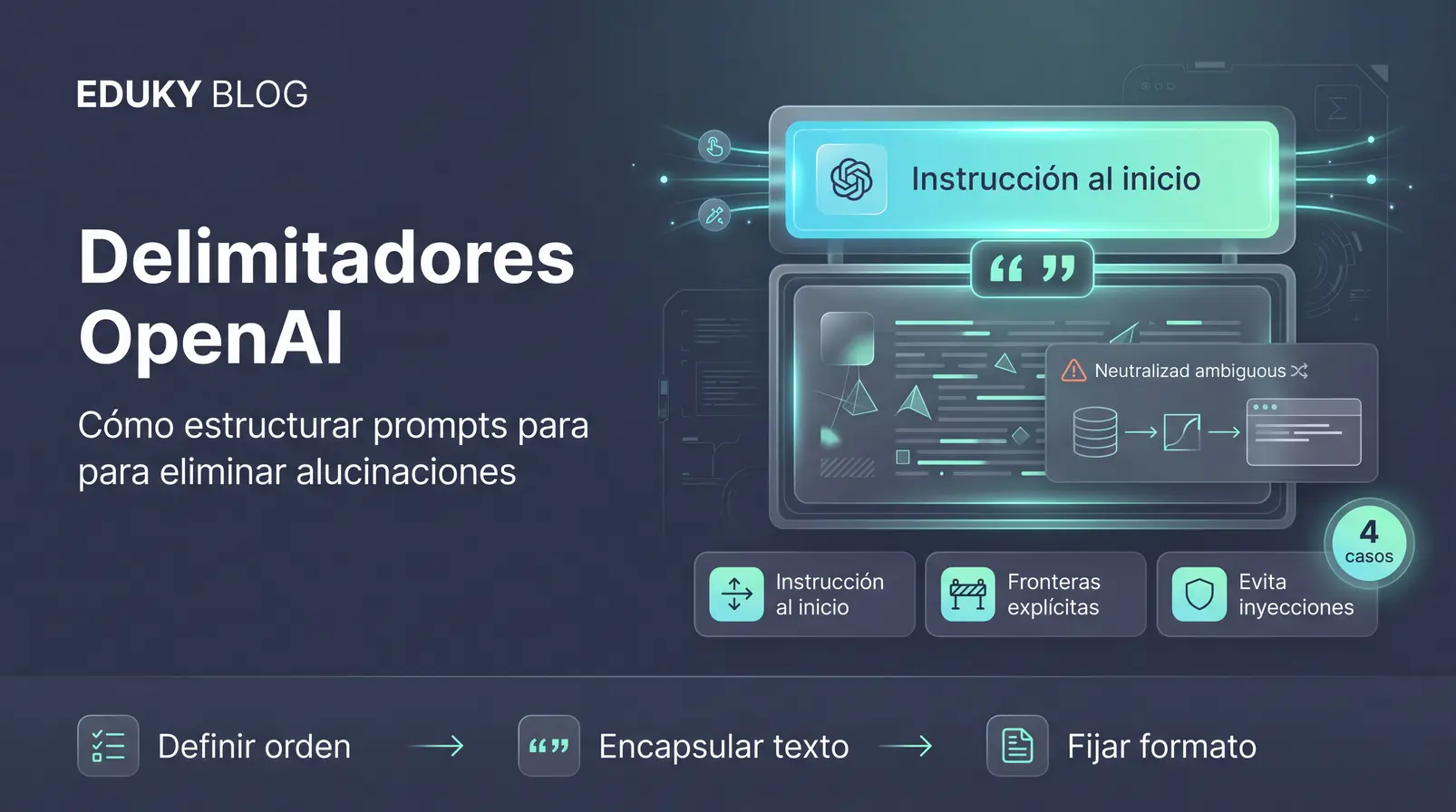 La regla de los delimitadores de OpenAI: cómo estructurar prompts cotidianos para eliminar alucinaciones