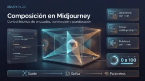 Parámetros Midjourney para composición: guía avanzada de encuadre, iluminación y pesos semánticos