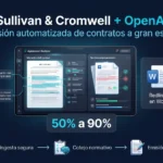 Revisión automatizada de contratos con IA: Cómo Sullivan & Cromwell y OpenAI analizan acuerdos a gran escala