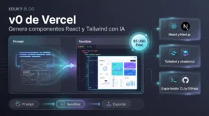v0 de Vercel: Guía técnica para generar interfaces React y componentes interactivos con IA